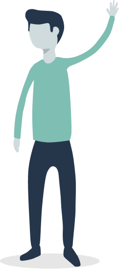 Man waving